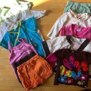 Tops and pant bundle! 6-9 mo very good condition bundle of summer & fall items!